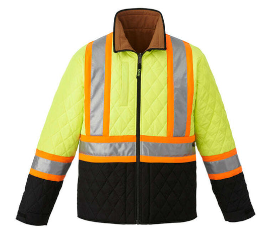 Unleash maximum visibility: custom hi-vis jacket 777. Screen printing toronto - Hi-Vis Jacket