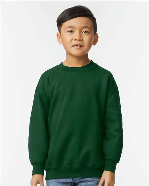 Unleash kids style: heavy blend youth sweatshirt for custom apparel y180