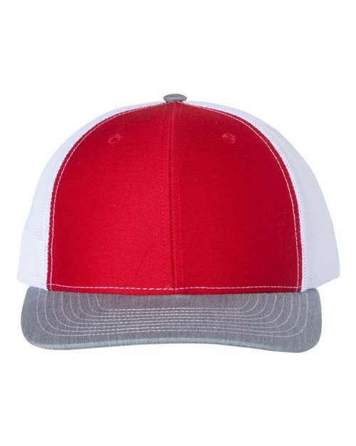 Unleash your style: custom apparel & screen printing toronto caps. Pc001 - Red/ White/ Heather Grey / OSFM