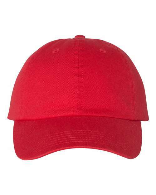 Unleash your brand: custom apparel ready washed twill hat toronto can100 - Bright Red Scarlet / Adjustable