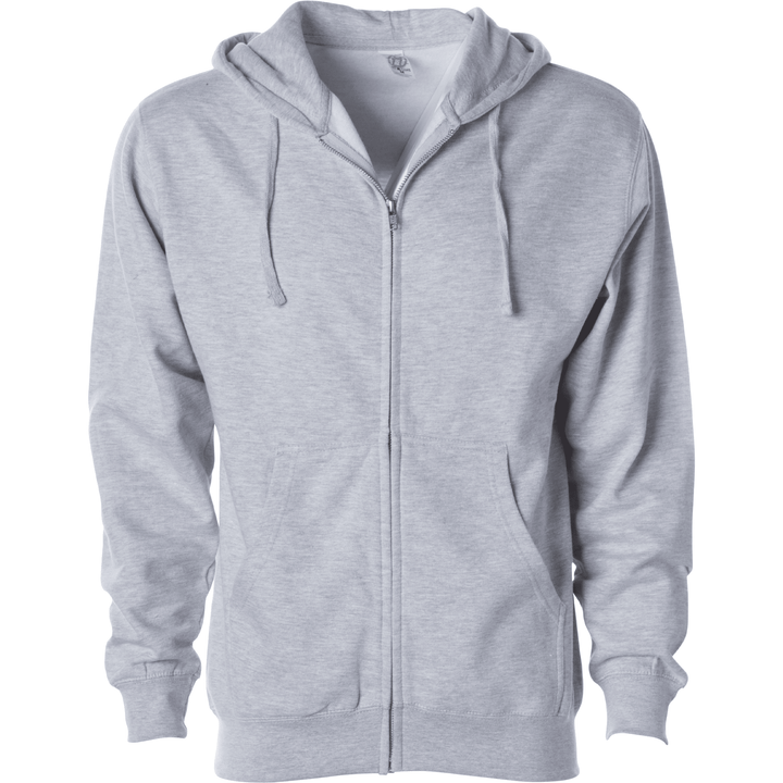 Unleash your style: custom apparel full-zip hoodie 7892 - Grey Heather / XS - Full-Zip Hoodie