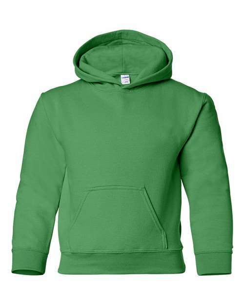 Unleash youth style: custom apparel ready heavy blend hoodie y185 - Irish Green / XS