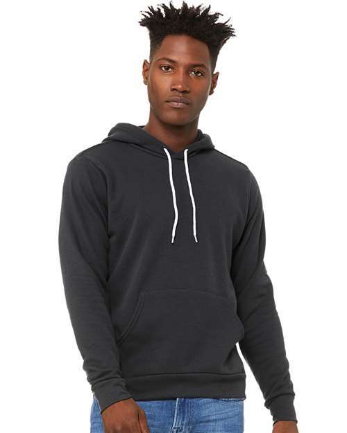 Unleash comfort: dark grey sponge fleece hoodie for custom apparel canada sp99 - DTG Dark Grey / XS