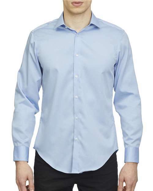 Unleash effortless style: non-iron pincord custom apparel ready. Product code included