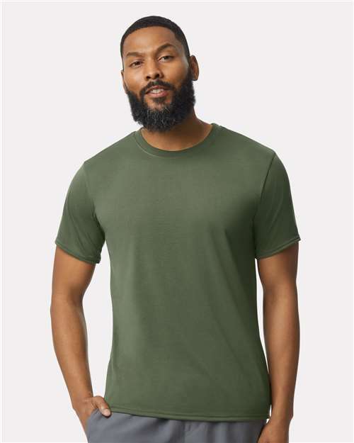 Unleash military green: custom apparel & live screen printing toronto ready t-shirt