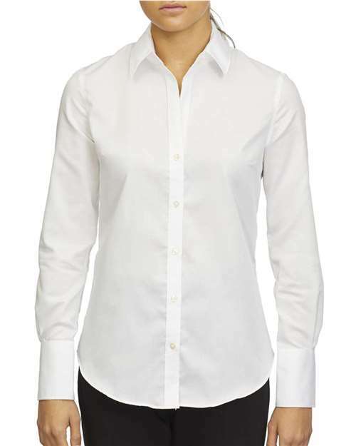 Unleash wrinkle-free style womens dobby shirt order now 78921