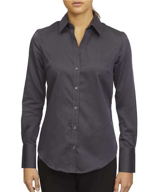 Unleash wrinkle-free style womens dobby shirt order now 78921