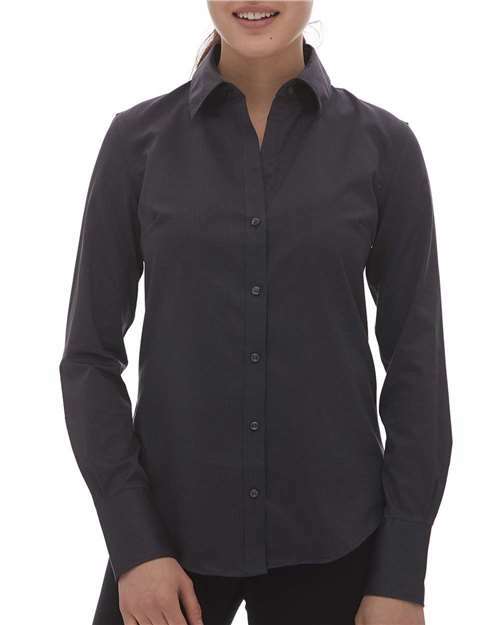 Unleash wrinkle-free style: women’s non-iron shirt ap201