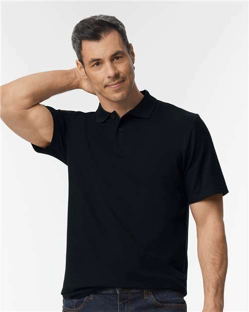 Unleash your brand: custom apparel ready polo. Perfect for screen printing. Product code - Black / S