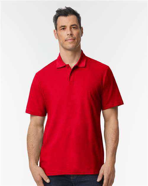 Unleash your brand: custom apparel ready polo. Perfect for screen printing. Product code - Cherry Red / S