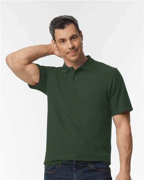 Unleash your brand: custom apparel ready polo. Perfect for screen printing. Product code - Forest Green / S