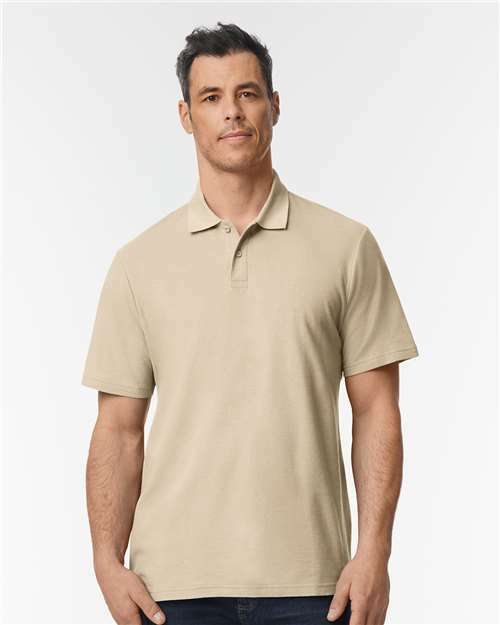 Unleash your brand: custom apparel ready polo. Perfect for screen printing. Product code - Sand / S