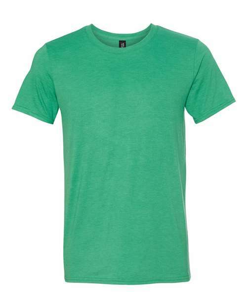 Unleash your designs: softstyle triblend tees for custom apparel t100 - Heather Green / 2XL