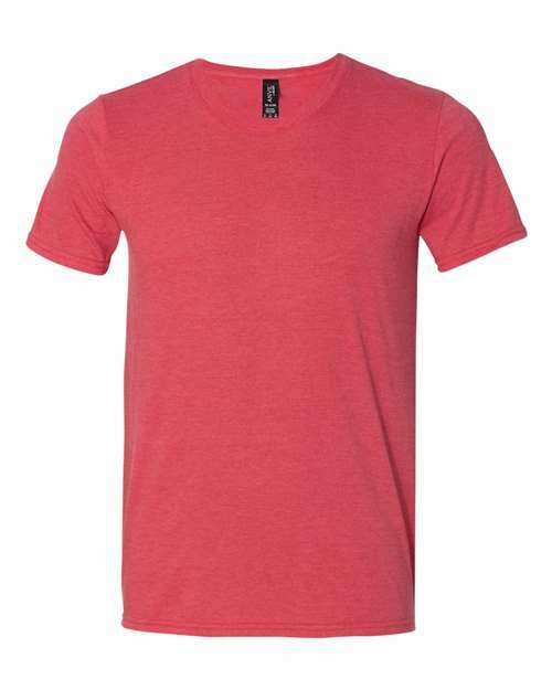 Unleash your designs: softstyle triblend tees for custom apparel t100 - Heather Red / S