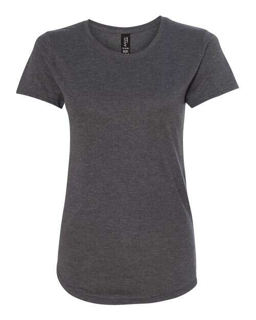 Unleash your designs: womens triblend tee for custom apparel tsc2490 - Dark Heather / XS