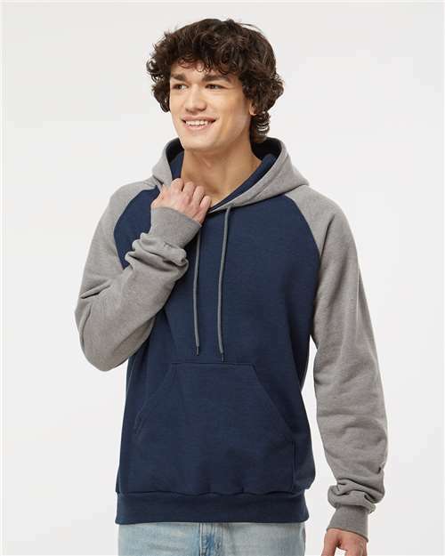 Unleash your style: custom apparel fleece hoodie with toronto live screen printing rgh001 - Heather Navy/ Grey Heather