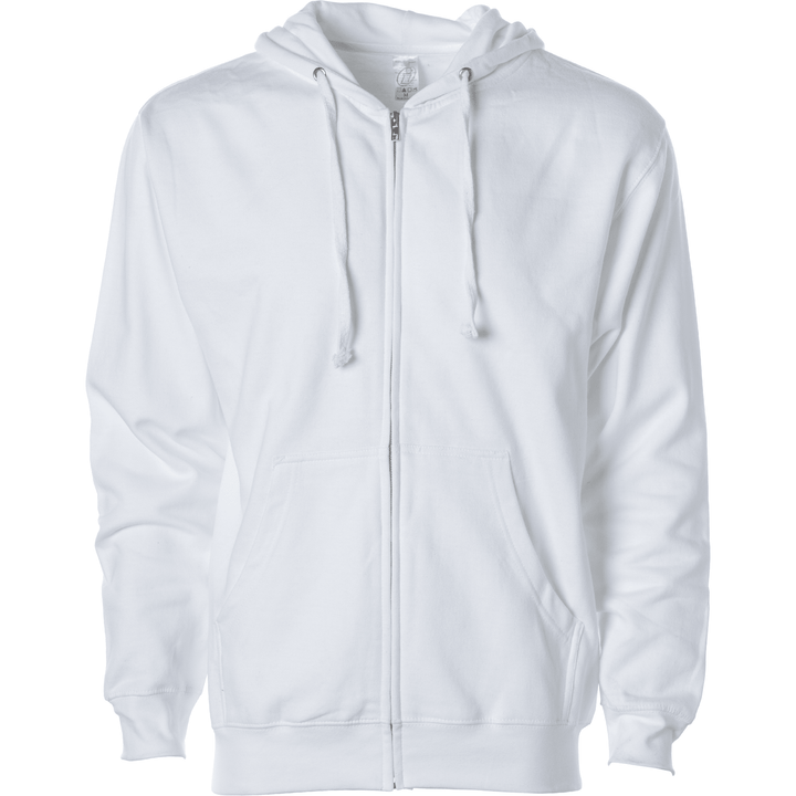 Unleash your style: custom apparel full-zip hoodie 7892 - White / XS - Full-Zip Hoodie