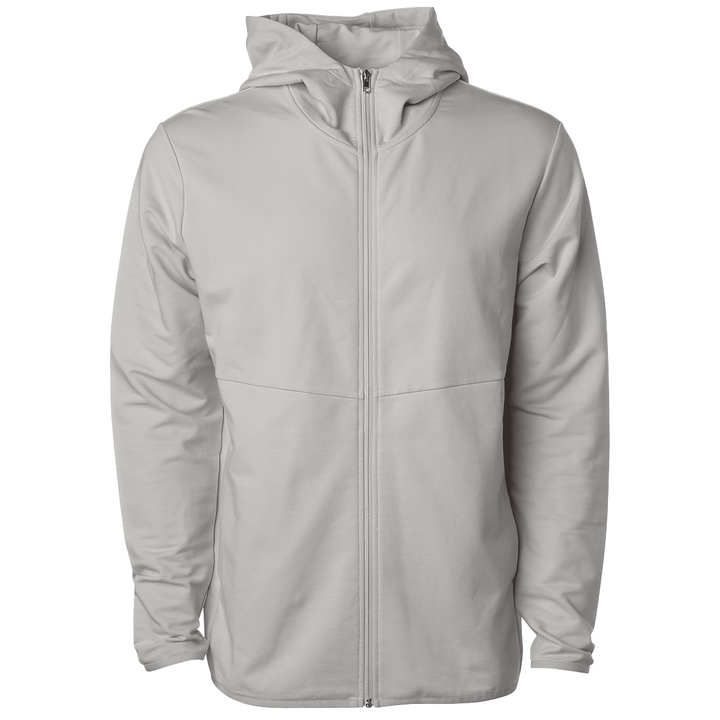 Unleash your style: custom apparel full-zip hoodie zp100 - Smoke / XS - Full-Zip Hoodie