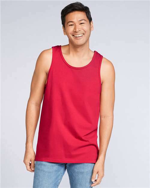 Unleash your style: custom apparel tank top perfect for screen printing t2102 - Red / S