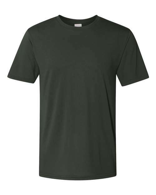 Unleash your style: dark green performance tee for custom apparel toronto pc100 - Dark Green / L