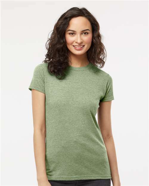 Unleash your style: deluxe tee for custom apparel and screen printing dt21 - Heather Green / XS