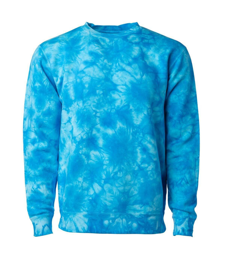 Unleash your tribe: custom apparel crews - Tie Dye Aqua Blue / XS - CREWS