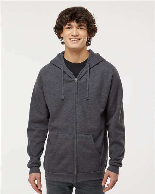 Unleash your vision: custom apparel fleece hoodie with live screen printing toronto hood24 - Dark Heather / XS
