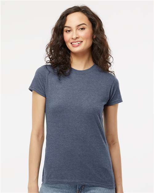 Unleash your vision: custom apparel ready for screen printing! Product code - Heather Navy / XS