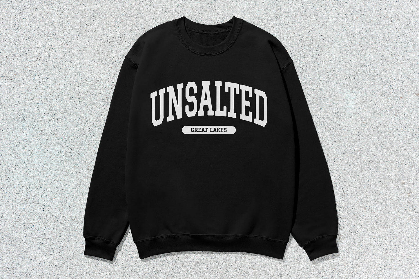 Unsalted Great Lakes - Unisex Heavy Blend™ Crewneck Sweatshirt - Black / Small - Sweatshirts & Hoodies