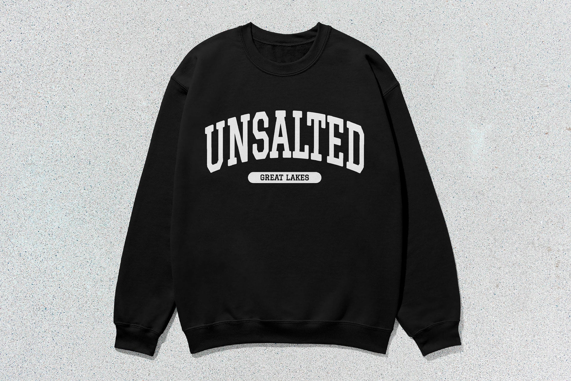 Unsalted Great Lakes - Unisex Heavy Blend™ Crewneck Sweatshirt - Black / Small - Sweatshirts & Hoodies