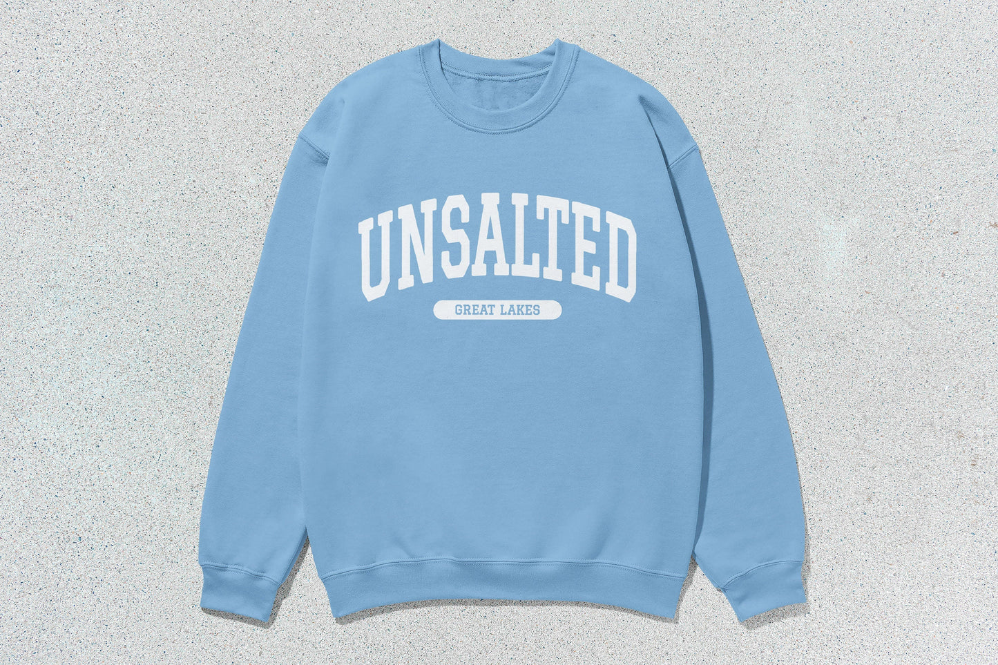 Unsalted Great Lakes - Unisex Heavy Blend™ Crewneck Sweatshirt - Blue / Small - Sweatshirts & Hoodies