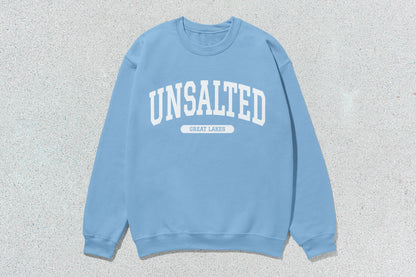 Unsalted Great Lakes - Unisex Heavy Blend™ Crewneck Sweatshirt - Blue / Small - Sweatshirts & Hoodies