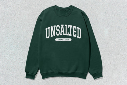 Unsalted Great Lakes - Unisex Heavy Blend™ Crewneck Sweatshirt - Green / Small - Sweatshirts & Hoodies