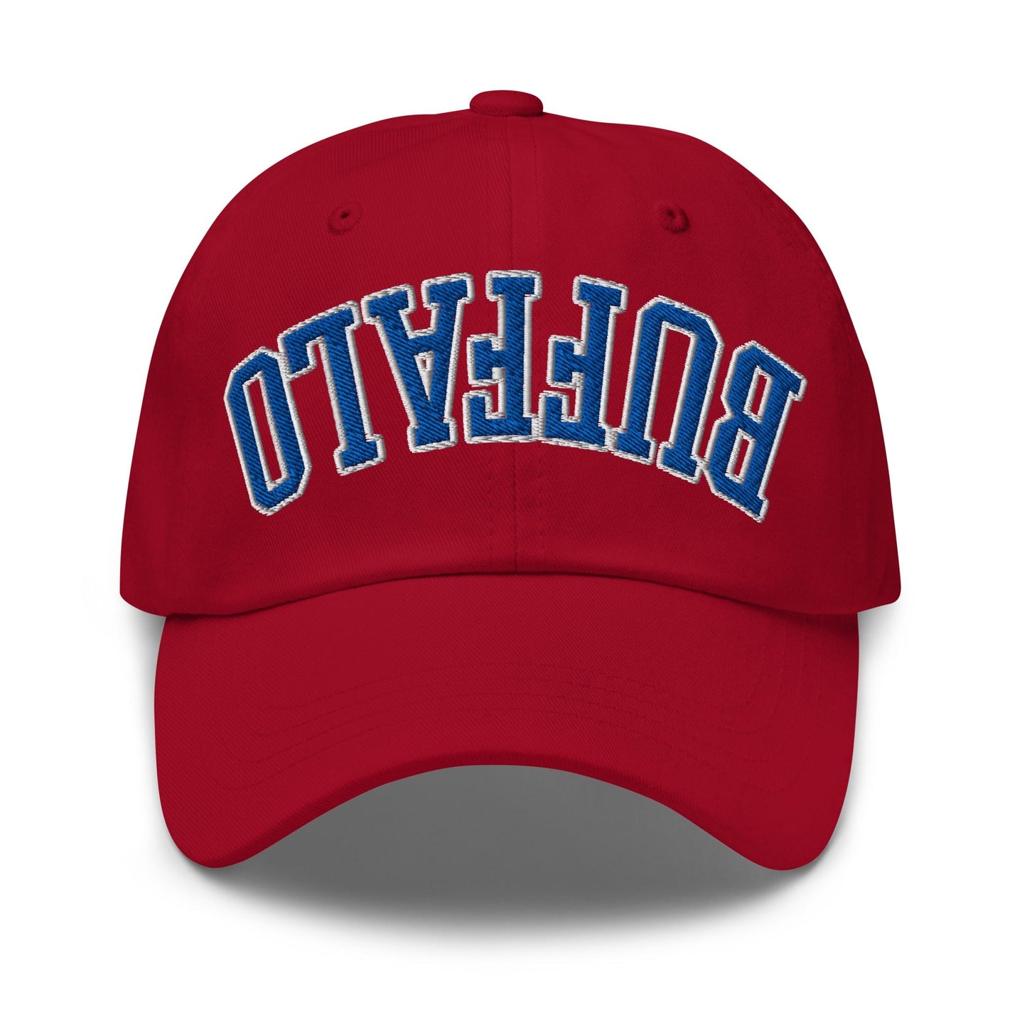 Upside Down Buffalo Football Embroidered Unstructured Dad Hat