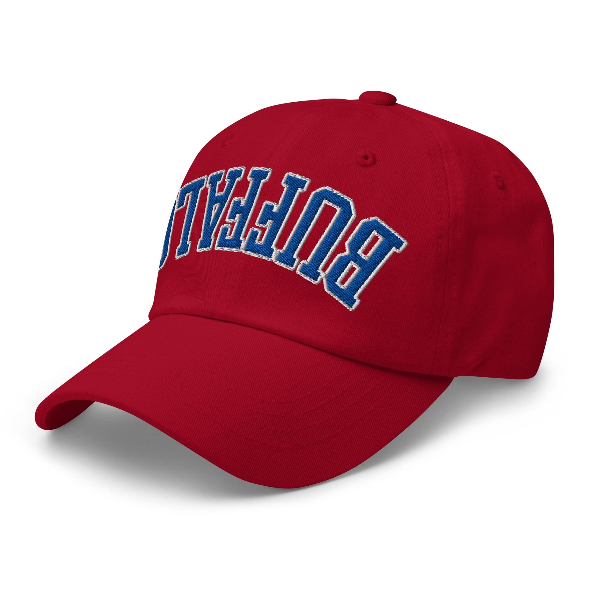 Upside Down Buffalo Football Embroidered Unstructured Dad Hat