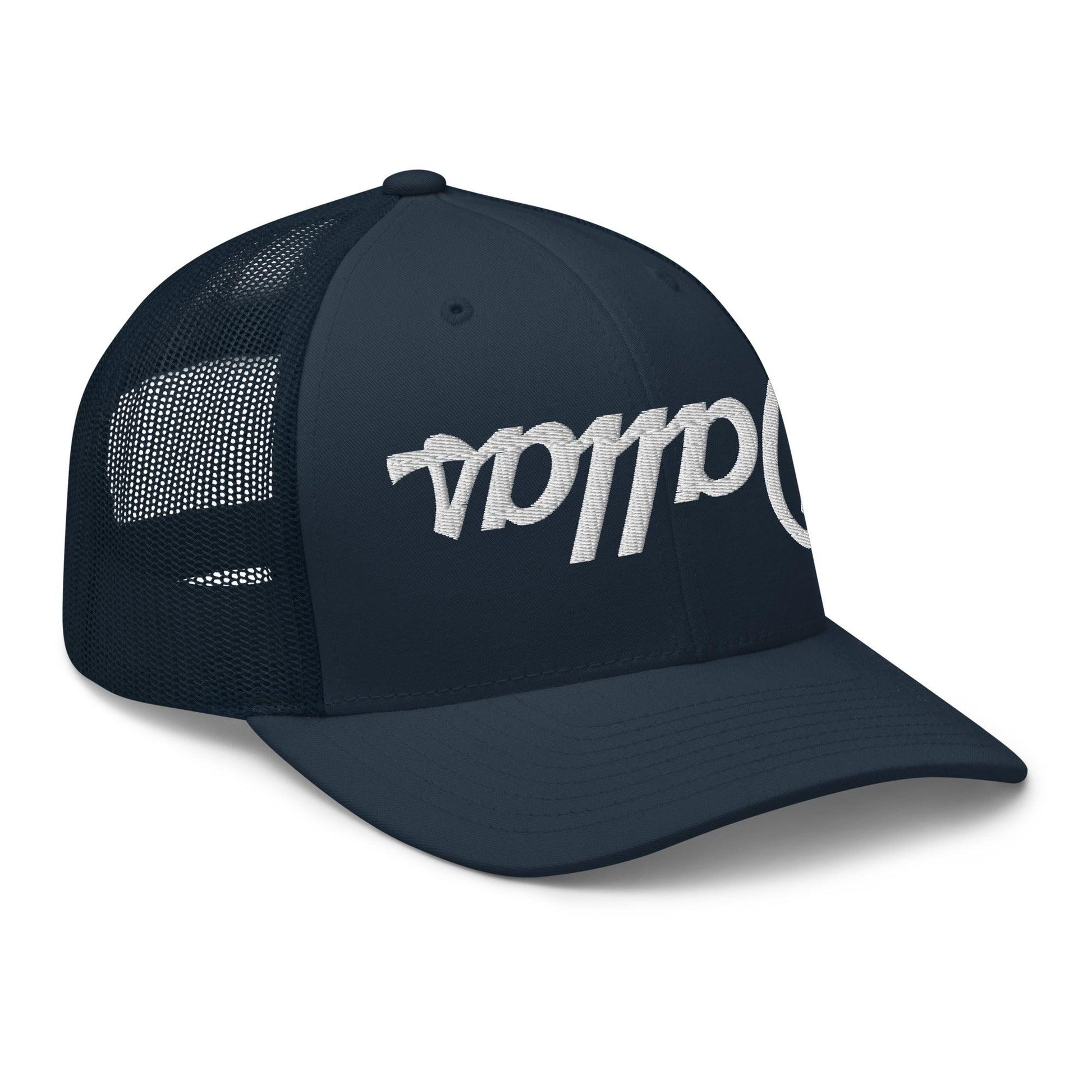 Upside Down Dallas Vintage Sports Script Embroidered Mesh Trucker Hat