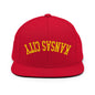 Upside Down Kansas City Football Embroidered Flat Brim Bill Snapback Hat