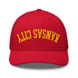 Upside Down Kansas City Football Embroidered Retro Mesh Trucker Hat