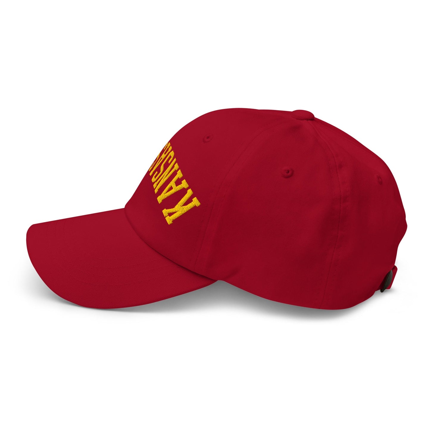 Upside Down Kansas City Football Embroidered Unstructured Dad Hat