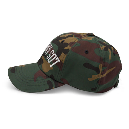 Upside Down LA Los Angeles Varsity Letterman Embroidered Dad Hat