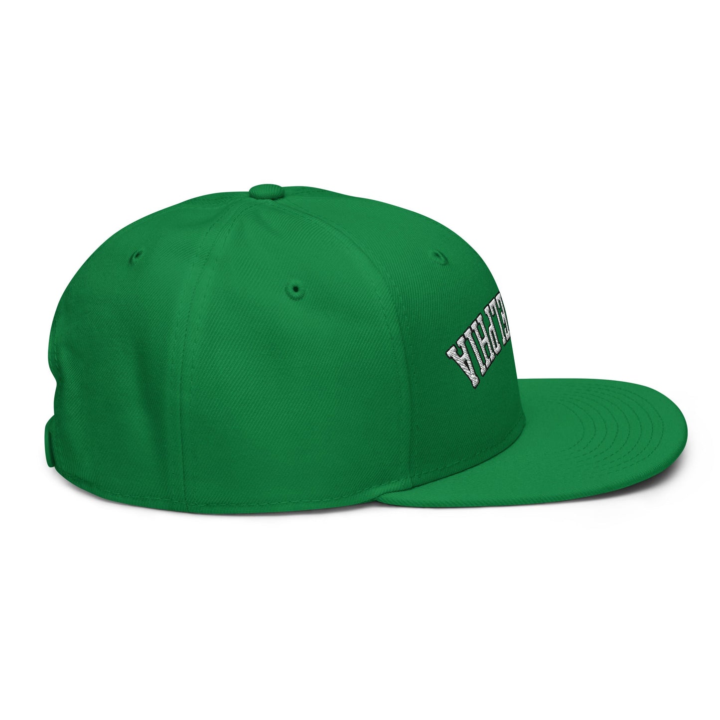 Upside Down Philadelphia Football Embroidered Flat Bill Brim Snapback Hat