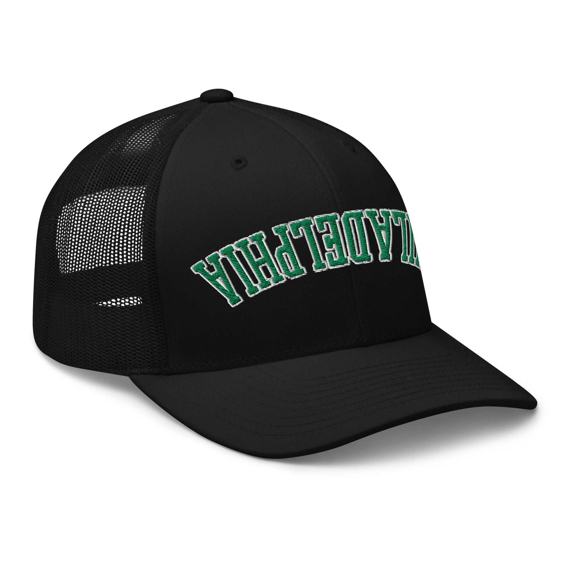 Upside Down Philadelphia Football Embroidered Retro Mesh Trucker Hat