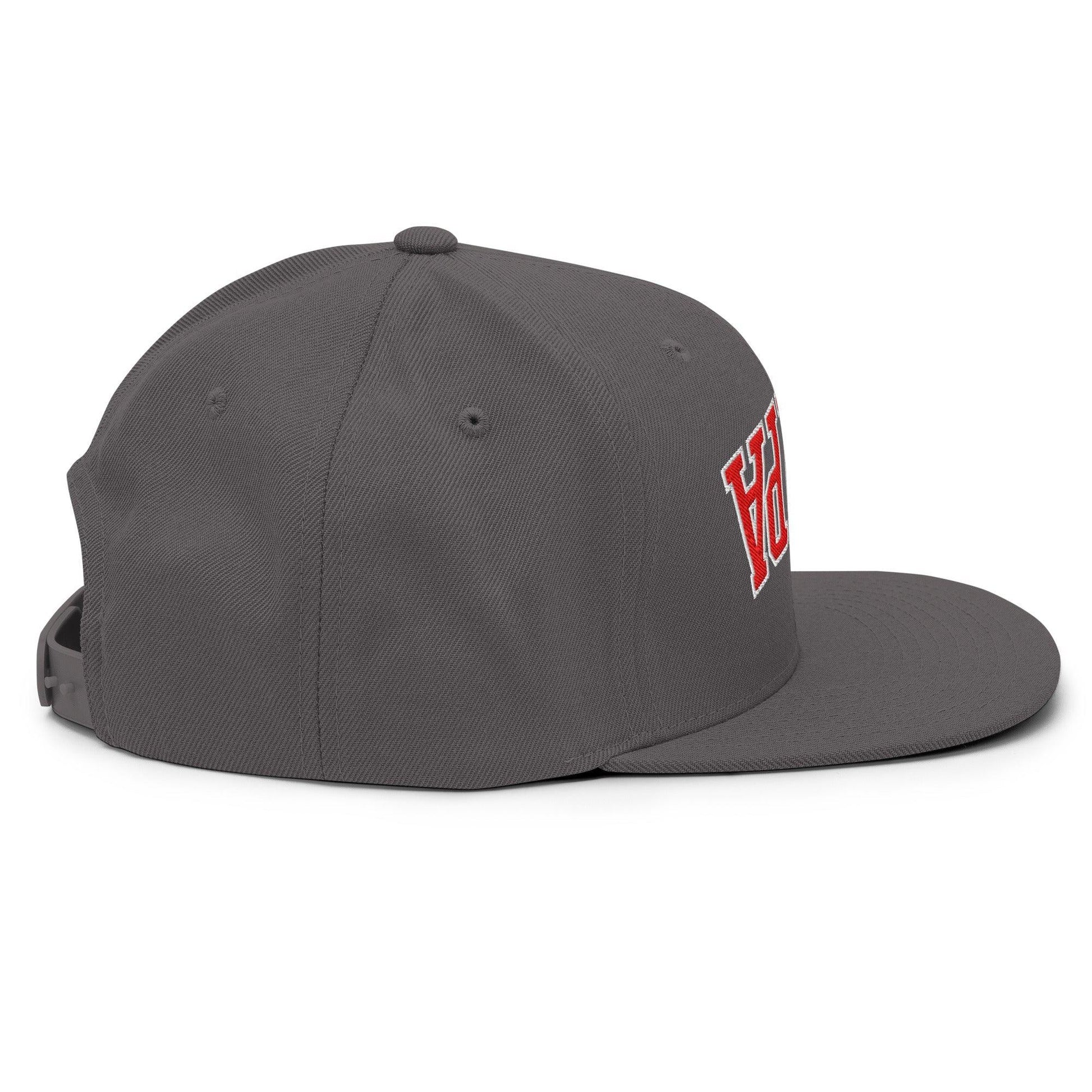 Upside Down Tampa Football Embroidered Flat Bill Brim Snapback Hat