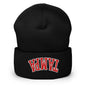 Upside Down Tampa Football Embroidered Knit Cuffed Beanie - Black