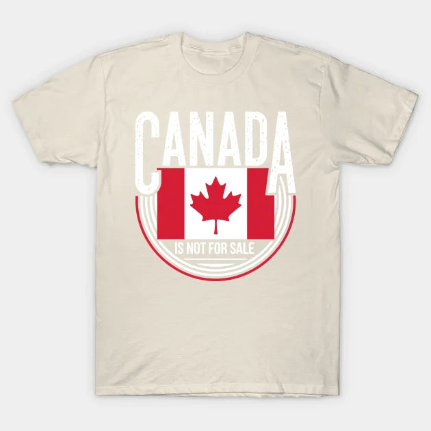 Urban Heavyweight Drop Shoulder T-Shirt – Canada Not For Sale - Beige / XS