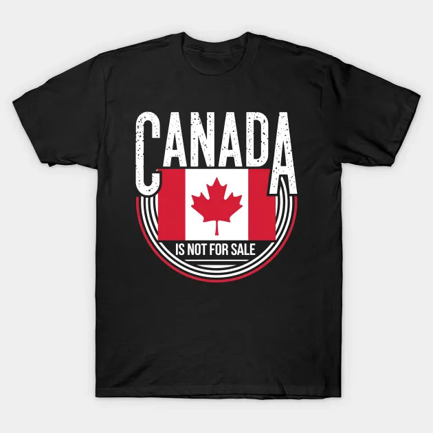 Urban Heavyweight Drop Shoulder T-Shirt – Canada Not For Sale - Black / XS