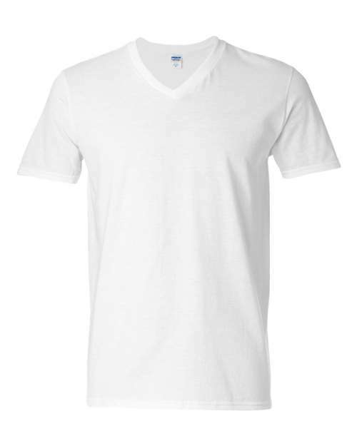 V-neck tees: unleash your creativity with custom apparel for toronto screen printing vnt100 - White / XS