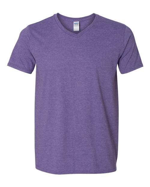 V-neck tees: unleash your creativity with custom apparel for toronto screen printing vnt100 - Heather Purple / S