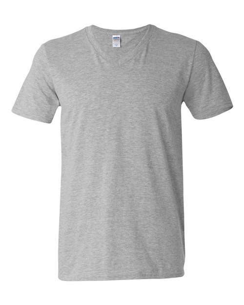 V-neck tees: unleash your creativity with custom apparel for toronto screen printing vnt100 - Sport Grey / S