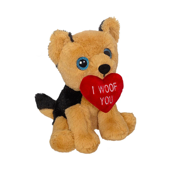 Valentine German Shepherd Mini Plush - Embroider Buddy®